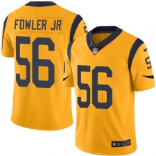 Men's Nike Los Angeles Rams #56 Dante Fowler Jr Limited Gold Rush Vapor Untouchable NFL Jersey