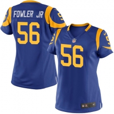 Women's Nike Los Angeles Rams #56 Dante Fowler Jr Game Royal Blue Alternate NFL Jersey