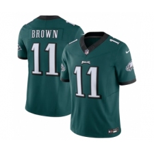 Men's Philadelphia Eagles #11 A.J. Brown Green 2023 F.U.S.E. Vapor Untouchable Limited Stitched Football Jersey