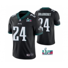 Men's Philadelphia Eagles #24 James Bradberry Black Super Bowl LVII Vapor Untouchable Limited Stitched Jersey