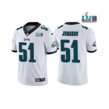 Men's Philadelphia Eagles #51 Cam Jurgens White Super Bowl LVII Vapor Untouchable Limited Stitched Jersey