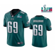 Men's Philadelphia Eagles #69 Landon Dickerson Green Super Bowl LVII Vapor Untouchable Limited Stitched Jersey