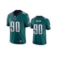Men's Philadelphia Eagles #90 Jordan Davis Green Vapor Untouchable Limited Stitched Jersey