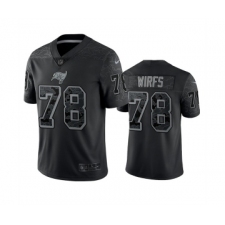 Men's Tampa Bay Buccaneers #78 Tristan Wirfs Black Reflective Limited Stitched Jersey