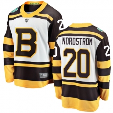 Men's Boston Bruins #20 Joakim Nordstrom White 2019 Winter Classic Fanatics Branded Breakaway NHL Jersey