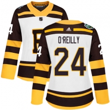 Women's Adidas Boston Bruins #24 Terry O'Reilly Authentic White 2019 Winter Classic NHL Jersey