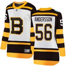 Women's Boston Bruins #56 Axel Andersson White 2019 Winter Classic Fanatics Branded Breakaway NHL Jersey