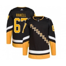 Men's Pittsburgh Penguins #67 Rickard Rakell Black 2021-2022 Stitched Jersey