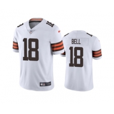 Men's Cleveland Browns #18 David Bell White Vapor Untouchable Limited Stitched Jersey
