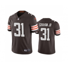 Men's Cleveland Browns #31 Thomas Graham Jr. Brown Vapor Untouchable Limited Jersey