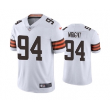 Men's Cleveland Browns #94 Alex Wright White Vapor Untouchable Limited Stitched Jersey