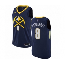 Men's Nike Denver Nuggets #8 Jarred Vanderbilt Swingman Navy Blue NBA Jersey - City Edition