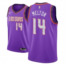 Men NBA 2018-19 Phoenix Suns #14 De Anthony Melton City Edition Purple Jersey