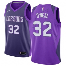 Men's Nike Phoenix Suns #32 Shaquille O'Neal Authentic Purple NBA Jersey - City Edition