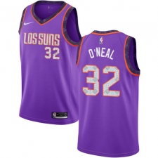 Men's Nike Phoenix Suns #32 Shaquille O'Neal Swingman Purple NBA Jersey - 2018 19 City Edition