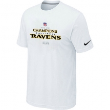 Nike Baltimore Ravens 2012 AFC Conference Champions Trophy Collection NFL T-Shirt - White