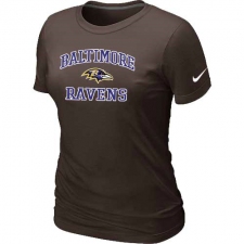 Nike Baltimore Ravens Women's Heart & Soul NFL T-Shirt - Brown