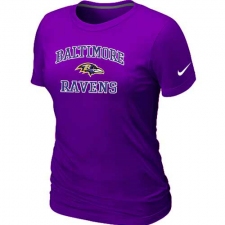 Nike Baltimore Ravens Women's Heart & Soul NFL T-Shirt - Purple
