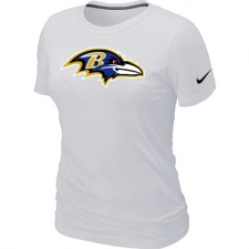 Nike Baltimore Ravens Women's Legend Logo Dri-FIT NFL T-Shirt - White