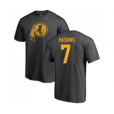 Football Washington Redskins #7 Dwayne Haskins Ash One Color T-Shirt