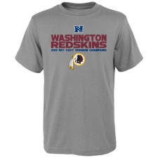 NFL Men's Washington Redskins Heather Gray 2015 NFC East Division Champions Next Level T-Shirt