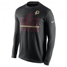 NFL Men's Washington Redskins Nike Black 2015 NFC East Division Champions Long Sleeve T-Shirt