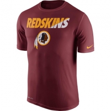 NFL Men's Washington Redskins Nike Burgundy Legend Staff Practice Performance T-Shirt