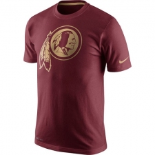 NFL Men's Washington Redskins Nike Championship Drive Gold Collection Performance T-Shirt - Burgundy