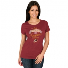 NFL Women's Washington Redskins Majestic Burgundy 2015 NFC East Division Champions T-Shirt
