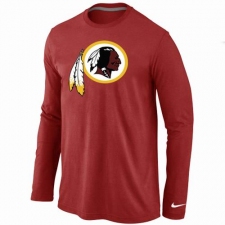 Nike Washington Redskins Team Logo Long Sleeve NFL T-Shirt - Red