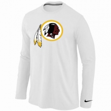 Nike Washington Redskins Team Logo Long Sleeve NFL T-Shirt - White