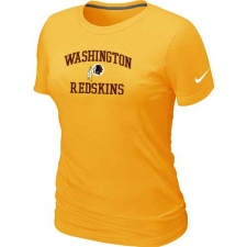 Nike Washington Redskins Women's Heart & Soul NFL T-Shirt - Yellow