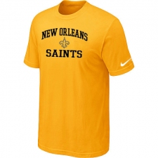 Nike New Orleans Saints Heart & Soul NFL T-Shirt - Yellow
