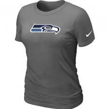 Nike Seattle Seahawks Women's Legend Logo Dri-FIT NFL T-Shirt - Dark Grey