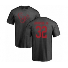 Football Houston Texans #32 Lonnie Johnson Ash One Color T-Shirt