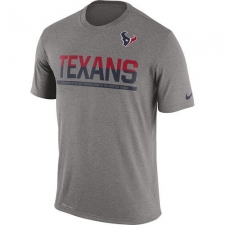 NFL Men's Houston Texans Nike Charcoal Team Practice Legend Performance T-Shirt