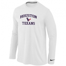 Nike Houston Texans Heart & Soul Long Sleeve NFL T-Shirt - White