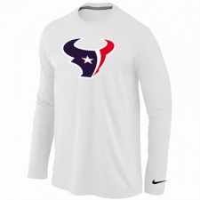 Nike Houston Texans Team Logo Long Sleeve NFL T-Shirt - White