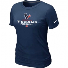 Nike Houston Texans Women's Critical Victory NFL T-Shirt - Navy Blue