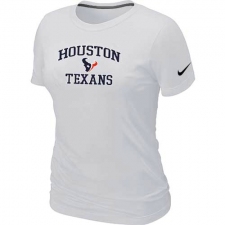 Nike Houston Texans Women's Heart & Soul NFL T-Shirt - White