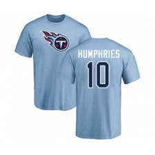 Football Tennessee Titans #10 Adam Humphries Light Blue Name & Number Logo T-Shirt