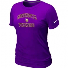 Nike Minnesota Vikings Women's Heart & Soul NFL T-Shirt - Purple