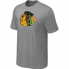 NHL Men's Chicago Blackhawks Big & Tall Logo T-Shirt - Grey