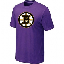 NHL Men's Boston Bruins Big & Tall Logo T-Shirt - Purple