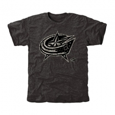 NHL Men's Columbus Blue Jackets Black Rink Warrior Tri-Blend T-Shirt