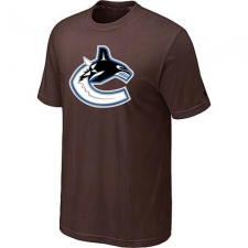 NHL Men's Vancouver Canucks Big & Tall Logo T-Shirt - Brown