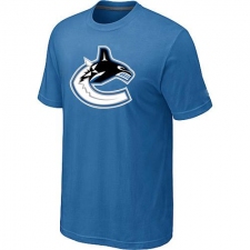 NHL Men's Vancouver Canucks Big & Tall Logo T-Shirt - Light Blue