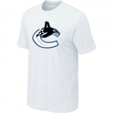 NHL Men's Vancouver Canucks Big & Tall Logo T-Shirt - White