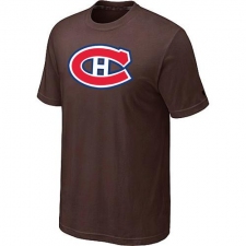 NHL Men's Montreal Canadiens Big & Tall Logo T-Shirt - Brown