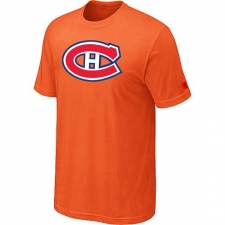 NHL Men's Montreal Canadiens Big & Tall Logo T-Shirt - Orange